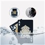 Jeu de Carte Noir,2 Pcs Cartes de Poker Étanche Jeu de Cartes Poker Étanches Professionnel de Luxe, Édition Noire 54 Cartes à Jo