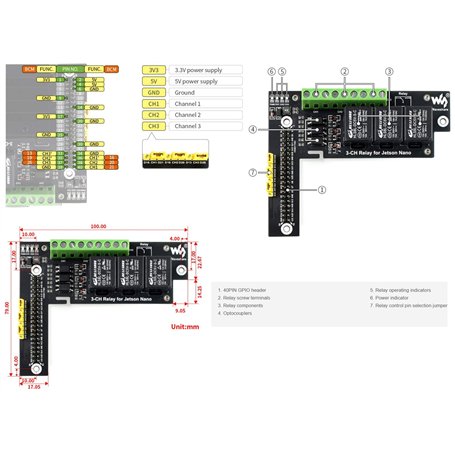 IBest Quality 3-Ch Relay Module 3 Channel Relay Expansion Bo | Isleden