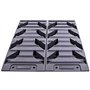 Lot de 2 cales d'équilibrage Charge max. 5000 kg, 40/43 x 17 x 9,5 cm Pour caravane/camping-car