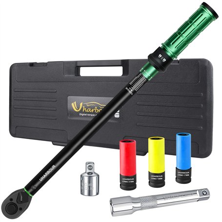 Uharbour Jeu de clés dynamométriques 1/2 pour voiture 20-230 Nm