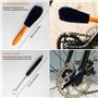 TERRARIDE 10 Pièces Outil de Brosse de Nettoyage de Vélo, Brosse de Nettoyage de Chaîne de Vélo, Kit d'outils de Nettoyage, Kit