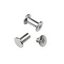 inodiref 50 Pièces Rivets Pour Cuir 10mm Vis Chicago Inox Rivet a Frapper Inox Pour Bricolage en Cuir, Livres, Albums Photos, Ce