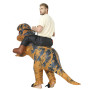 FXICH Costume gonflable Trex pour adulte,Homme&Femme Cavalier Dinosaure Funny Fancy Dress Party Inflatable Costume Brown(Convien