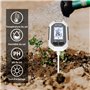YAMRON testeur humidité Plante，4 en 1 numérique testeur ph Sol，Humidité/PH/Température/Ensoleillement，Écran LCD rétroéclairé，con