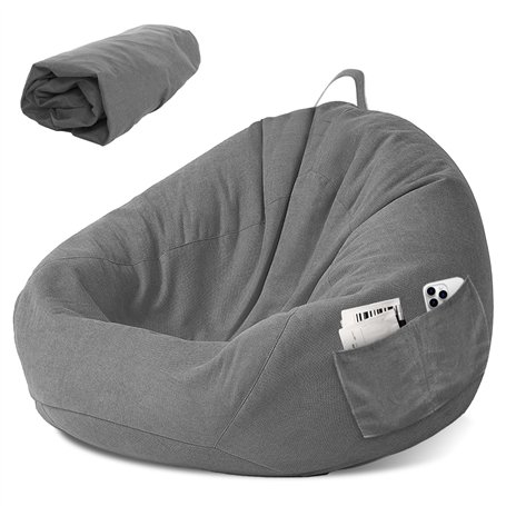 LEKEFETO Housse de Pouf pour Enfants - Housse de Pouf - sans Rembourrage - pour Femme et intérieur - Relaxation - Chambre - 80 x