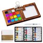 WIYETY Mini palette d'aquarelle de 24 couleurs : palette d'aquarelle portable
