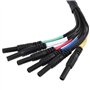 Samfox Fils de Dérivation HT306 - Ensemble de fil D'essai Câble Universel pour Oscilloscope de Diagnostic Automatique, 6 Canaux 