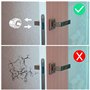 Firschoie Lot de 8 Protections de Poignée de Porte, poignée de porte en PVC tapis transparent anti-collision, anneau de pare-cho