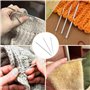 SYEYCW 9 Pièces Aiguille a Laine, Fils d'Aiguille de Crochet en Fil de Nylon oour la Couture à la Main, Aiguille à Laine pour Co