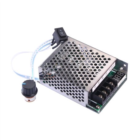 DollaTek 10V-55V 12V 24V 36V 40A Contrôleur de Vitesse du Moteur à Courant continu Bouton inverseur Bouton de réglage réglable P