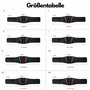 Blackwild Ceinture rénale pour moto | Crossroad Ceinture rénale pour homme et femme Noir Rouge | Stabilisation efficace Chauffe-