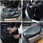 AMANDELIZABE Housse de siège de moto, housse de siège universelle pour scooter, housse de protection contre la pluie avec bande 