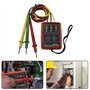 WIYETY Testeur de phase portable à 3 phases : compteur de champ rotatif AC 60 V ~ 600 V, testeur de rotation à 3 phases, testeur