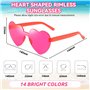 Lunettes Soleil Sans Monture en Forme Coeur