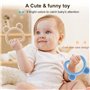 JoyPlus Anneau Dentition Bebe, Silicone Jouet Dentition Bébé 3-12 Mois, Anneaux de Dentition Refrigerant 6 Mois, Jouet Dentition