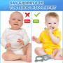 JoyPlus Anneau Dentition Bebe, Silicone Jouet Dentition Bébé 3-12 Mois, Anneaux de Dentition Refrigerant 6 Mois, Jouet Dentition