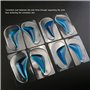 Cisixin 4 Paires Semelles orthopédiques en Silicone Gel Pad Arch Orthétique Semelle Pied Plat (Bleu)