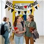 LYJOW Guirlande Welcome Home, Noir Welcome Home Banderole Decorative de Welcome Home pour la Decoration de Fête de Famille de la