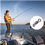 juzishangdian 100pcs Pivots Roulants de Pêche avec Anneaux Solides Connecteur de Crochet de Pêche Matériel de Terminal de Pêche