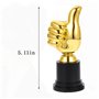 4 PCS Trophée en Plastique avec Pouce doré