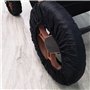 Lot de 4 housses de roue pour bébé - Housses de roue pour fauteuil roulant - Imperméables et anti-taches - Accessoires anti-pous