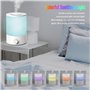 Humidificateur ultrasonique à brume fraîche MEGAWISE 3,5 L – Remplissage par le haut, fonctionnement silencieux, bac à huiles es
