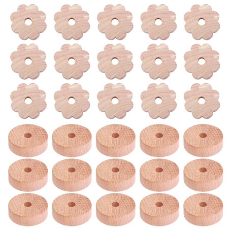 ZGDEIWGF Lot de 30 blocs anti-mites en bois de cèdre anti-mites pour armoire