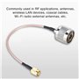 Câble De Connexion SMA, 1PCS 15 cm RG316 Militaire De Haute Qualité, Mâle à N-Type Mâle Câble De Connexion SMA pour Applications