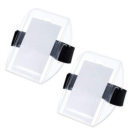 Yumoo Lot de 2 brassards haute visibilité pour carte d'identité