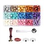 Perles de Cire à Cacheter 380 Pièce Cire d'Étanchéité kit de sceau de cire pour les Invitations de Mariage(15 Couleurs)