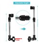 Alomejor Porte-Parapluie rétractable en Acier Inoxydable réglable vélo Support de Cadre de Parapluie rétractable pour fauteuils