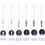 Bessy shop Stylo Pinceau Aquarelle,6 pièces Pinceau à Réserve d'eau Pinceau Aquarelle Pinceau Rechargeable avec réservoir d'eau 