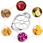 Newpop 2 Pcs coupe pomme, trancheur de pomme, decoupe pomme en acier inoxydable, découpe pommes à 8 lames, tranche pour Les Pomm