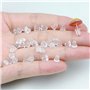 100 Pièces Fermoirs attache de Boucles d'Oreilles Silicone,Poussoir Clous d'oreilles Apprêt,Bouchon pour Boucle d'oreille Clous,