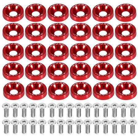 CLKE 30 Pcs Rondelle Anodisé