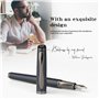 GC QUILL Ensemble de stylo-plume fantaisie comprenant 5 plumes, flacon d'encre, convertisseur de recharge d'encre et 18 cartouch