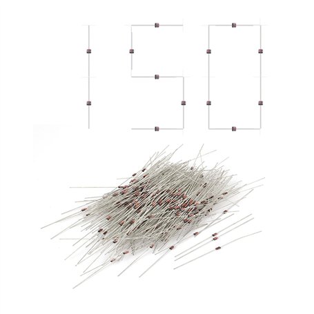 150 diodes de commutation à grande vitesse 1N4007 DO-35 100 V 200 mA