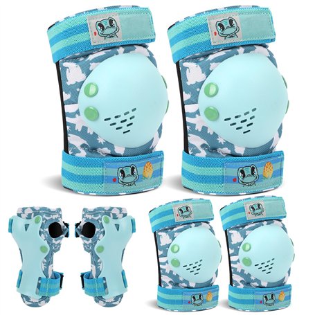 CKE Genouillères pour enfants de 3 à 8 ans patins à roues alignées pour enfants genouillères et coudières ensemble d'équipements