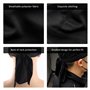 Lot de 2 Bandanas Noirs - Pour Homme et Femme - Bonnet de Motard - Absorbant la Transpiration - Costume de Guy Sauvage - Convien