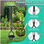 Aérateurs de Gazon Manuels pour Noyau de Sol, Aérateur de Pelouse pour Déchaumer la Pelouse avec 3 Pointes, Aérateur Gazon Aerat