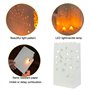 DECARETA 30 Pcs Sac à Bougie Lumière de Thé 3 modèles en Papier Ignifuge Bougie LED pour Decoration Maison/Mariage/Anniversaire/