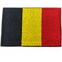 Patch de Drapeau Belgique avec Velkro - Patchs Brodés pour Vêtements - Patchs de Drapeaux de Pays pour Sacs à Dos - Drapeau Belg