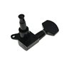 Kaish Noir 6 Inline Tuning touches Tuners Mécaniques pour guitare Strat Tele