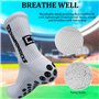 6 Paires Chaussette Antidérapante Foot Homme Femme Chaussettes de Football 40-44 Grip Socks, Sports de Plein Air Chaussettes de