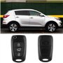 Clé de Voiture - Boutons de Remplacement pour Coque de Clé avec clé Intelligente à Trois Boutons et télécommande Compatible avec