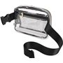 Sac Transparent La Taille pour Homme et Femme, Sac Banane Ville avec Sangle Réglable pour Festival, Jeux, Claire Transparent pou