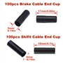 XPOOP 200 Pièces Embouts De Câble De Dérailleur Gaine Embouts De Câble De Frein Apuchons De Câble De Frein Embouts De Câble De F