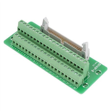 ID40P Connecteur de Bornier Mâle Bloc de Jonction 40Pin Support d'Interface PLC avec Rail DIN Connecteur de Bornier d'en-tête Mâ