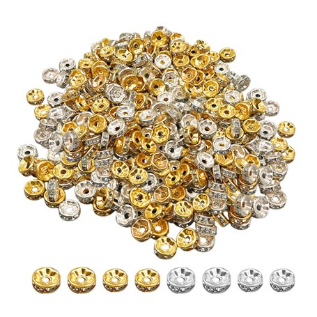 EHDWXVZM 800 Pièces De Perles Intercalaires Rondes