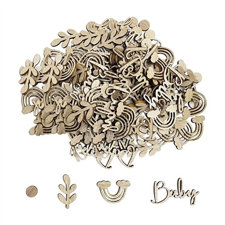 TYFGRT Décorations en Copeaux De Bois pour Bébé